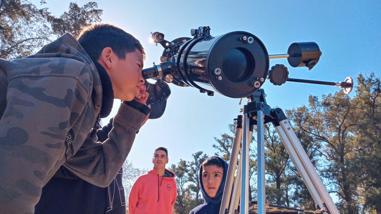 Observando manchas solares con un filtro espacial